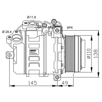 Compresseur, climatisation NRF 32533G