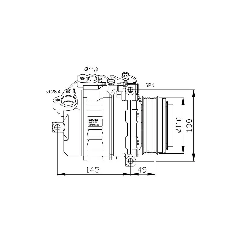 Compresseur, climatisation NRF 32533G