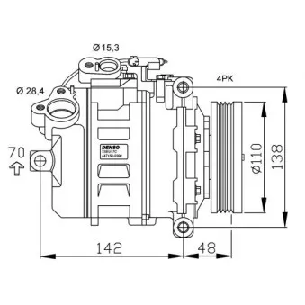 Compresseur, climatisation NRF 32534G