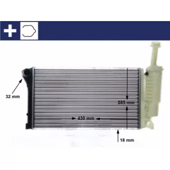 Radiateur, refroidissement du moteur MAHLE CR 10 000S