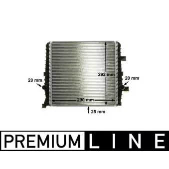 Radiateur, refroidissement du moteur MAHLE CR 1027 000P