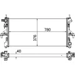 Radiateur, refroidissement du moteur MAHLE CR 1034 000P - Visuel 1