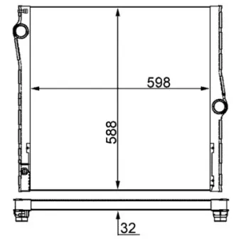 Radiateur, refroidissement du moteur MAHLE CR 1050 000S