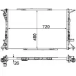 Radiateur, refroidissement du moteur MAHLE CR 1060 000P - Visuel 2