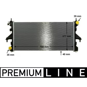 Radiateur, refroidissement du moteur MAHLE CR 1069 000P