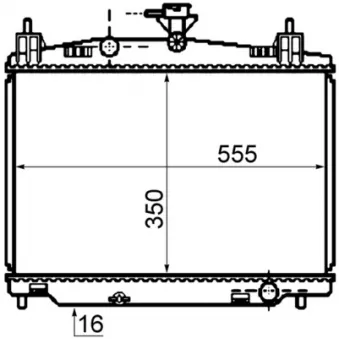 Radiateur, refroidissement du moteur MAHLE CR 1071 000S