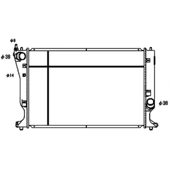 Radiateur, refroidissement du moteur MAHLE CR 1080 000S
