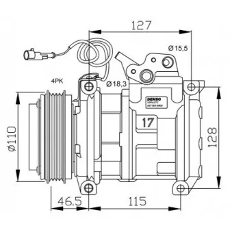 Compresseur, climatisation NRF 32552G