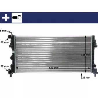 Radiateur, refroidissement du moteur MAHLE CR 1096 000S