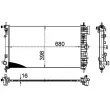 Radiateur, refroidissement du moteur MAHLE CR 1098 000P - Visuel 3