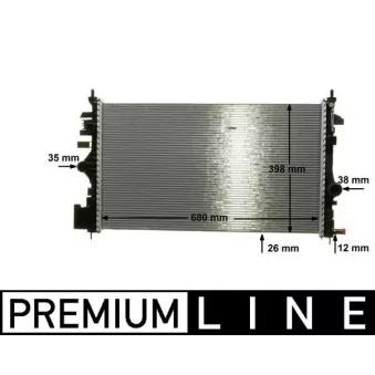 Radiateur, refroidissement du moteur MAHLE CR 1102 000P