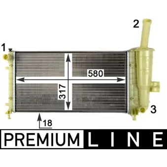 Radiateur, refroidissement du moteur MAHLE CR 1108 000P