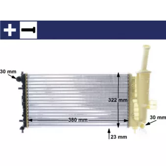 Radiateur, refroidissement du moteur MAHLE CR 1108 000S