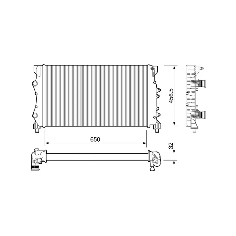 Radiateur, refroidissement du moteur MAHLE CR 1110 000P