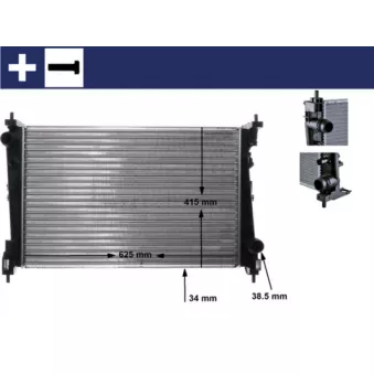Radiateur, refroidissement du moteur MAHLE CR 1112 000S