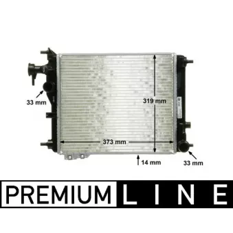 Radiateur, refroidissement du moteur MAHLE CR 1115 000P