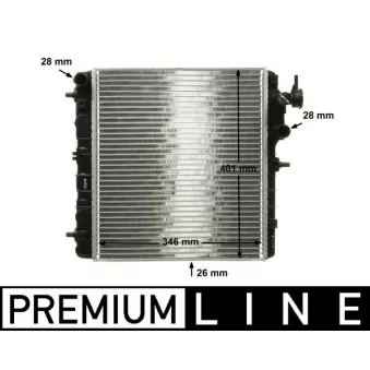 Radiateur, refroidissement du moteur MAHLE CR 1116 000P