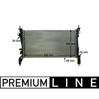 Radiateur, refroidissement du moteur MAHLE CR 1130 000P