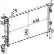 Radiateur, refroidissement du moteur MAHLE CR 1130 000P - Visuel 2