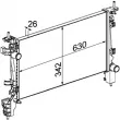 Radiateur, refroidissement du moteur MAHLE CR 1131 000P - Visuel 1