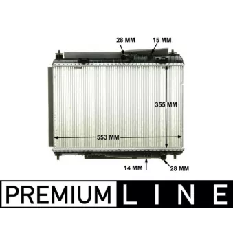 Radiateur, refroidissement du moteur MAHLE CR 1135 000P
