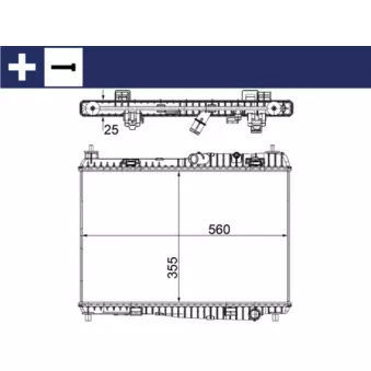 Radiateur, refroidissement du moteur MAHLE CR 1135 000S