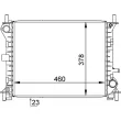 Radiateur, refroidissement du moteur MAHLE CR 1136 000S - Visuel 1