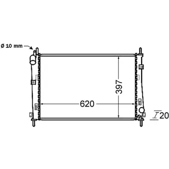 Radiateur, refroidissement du moteur MAHLE CR 1137 000S