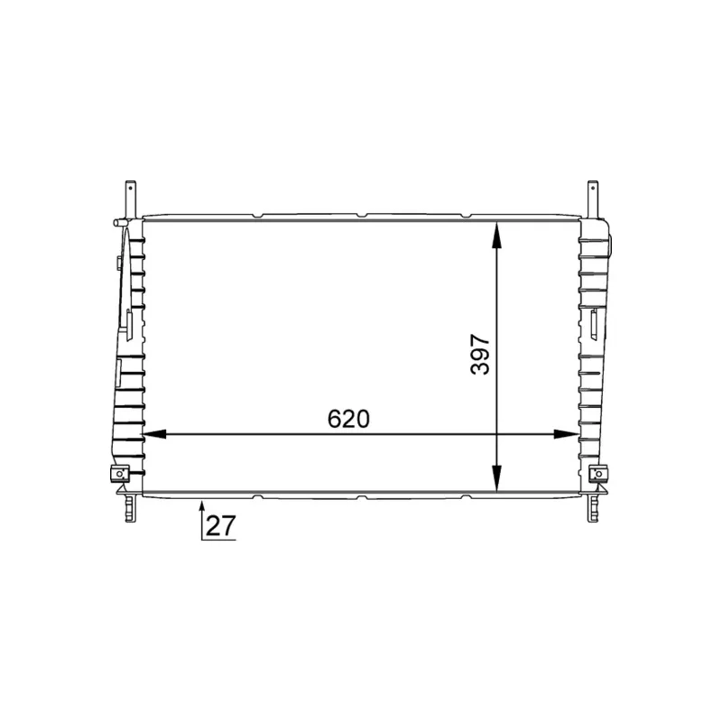 Radiateur, refroidissement du moteur MAHLE CR 1141 000S
