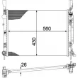 Radiateur, refroidissement du moteur MAHLE CR 1154 000P - Visuel 2