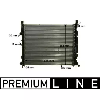 Radiateur, refroidissement du moteur MAHLE CR 1155 000P