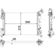 Radiateur, refroidissement du moteur MAHLE CR 1182 000P - Visuel 1