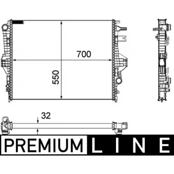 Radiateur, refroidissement du moteur MAHLE