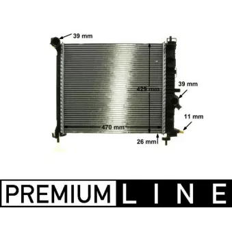 Radiateur, refroidissement du moteur MAHLE CR 1189 000P