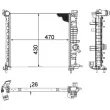 Radiateur, refroidissement du moteur MAHLE CR 1189 000P - Visuel 2