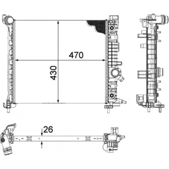Radiateur, refroidissement du moteur MAHLE