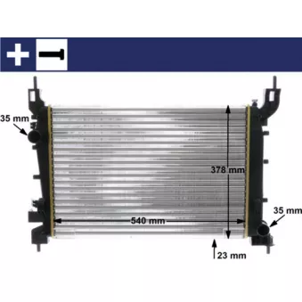 Radiateur, refroidissement du moteur MAHLE CR 1193 000S