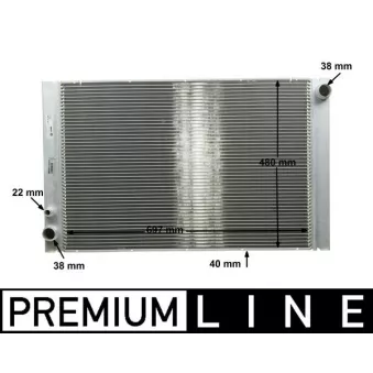Radiateur, refroidissement du moteur MAHLE