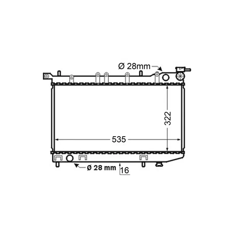 Radiateur, refroidissement du moteur MAHLE CR 127 000S