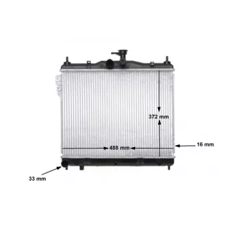 Radiateur, refroidissement du moteur MAHLE CR 1277 000S