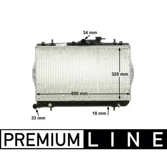 Radiateur, refroidissement du moteur MAHLE CR 1280 000P