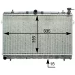 Radiateur, refroidissement du moteur MAHLE CR 1282 000P - Visuel 2