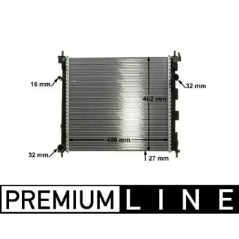 Radiateur, refroidissement du moteur MAHLE CR 1288 000P