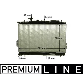 Radiateur, refroidissement du moteur MAHLE CR 1292 000P