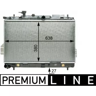 Radiateur, refroidissement du moteur MAHLE CR 1293 000P