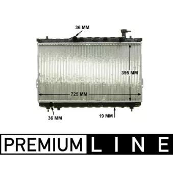 Radiateur, refroidissement du moteur MAHLE CR 1297 000P