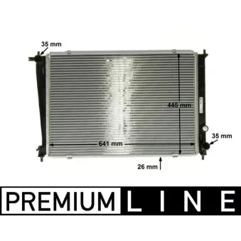 Radiateur, refroidissement du moteur MAHLE CR 1316 000P
