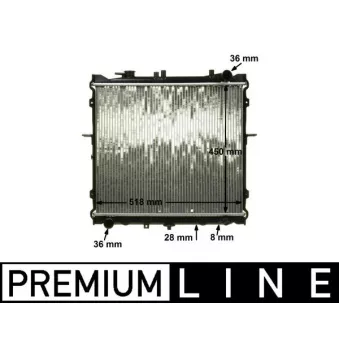 Radiateur, refroidissement du moteur MAHLE CR 1325 000P