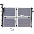 Radiateur, refroidissement du moteur MAHLE CR 1333 000P - Visuel 2