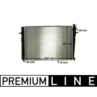 Radiateur, refroidissement du moteur MAHLE CR 1335 000P